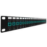 Other Brands Cab PP FO804 24 Fiber Optic Patch Panel 24 Port SC SC Multimode 50u OM3 4 Simplex Patch Panel 19 Rackmount 1U