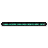 Other Brands Cab PP FO408 16 Fiber Optic Patch Panel 16 Port LC LC Multimode 50u OM3 4 Duplex Patch Panel 19 Rackmount 1U