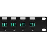 Other Brands Cab PP FO408 16 Fiber Optic Patch Panel 16 Port LC LC Multimode 50u OM3 4 Duplex Patch Panel 19 Rackmount 1U