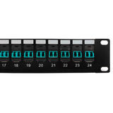 Other Brands Cab PP FO408 24 Fiber Optic Patch Panel 24 Port LC LC Multimode 50u OM3 4 Duplex Patch Panel 19 Rackmount 1U