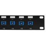 Other Brands Cab PP FO604 16 Fiber Optic Patch Panel 16 Port SC SC Singlemode 9u Simplex Patch Panel 19 Rackmount 1U