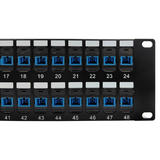Other Brands Cab PP FO604 48 Fiber Optic Patch Panel 48 Port SC SC Singlemode 9u Simplex Patch Panel 19 Rackmount 2U