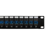 Other Brands Cab PP FO208 24 Fiber Optic Patch Panel 24 Port LC LC Singlemode 9u Duplex Patch Panel 19 Rackmount 1U