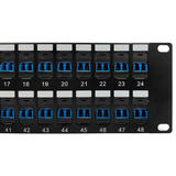 Other Brands Cab PP FO208 48 Fiber Optic Patch Panel 48 Port LC LC Singlemode 9u Duplex Patch Panel 19 Rackmount 2U