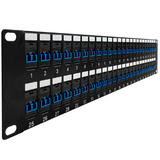 Other Brands Cab PP FO208 48 Fiber Optic Patch Panel 48 Port LC LC Singlemode 9u Duplex Patch Panel 19 Rackmount 2U