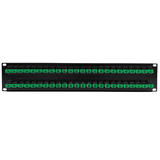 Other Brands Cab PP FO604A 48 Fiber Optic Patch Panel 48 Port SC SC APC Singlemode 9u Simplex Patch Panel 19 Rackmount 2U