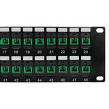 Other Brands Cab PP FO604A 48 Fiber Optic Patch Panel 48 Port SC SC APC Singlemode 9u Simplex Patch Panel 19 Rackmount 2U