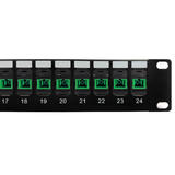 Other Brands Cab PP FO604A 24 Fiber Optic Patch Panel 24 Port SC SC APC Singlemode 9u Simplex Patch Panel 19 Rackmount 1U
