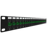 Other Brands Cab PP FO208A 16 Fiber Optic Patch Panel 16 Port LC LC APC Singlemode 9u Duplex Patch Panel 19 Rackmount 1U