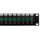 Other Brands Cab PP FO208A 24 Fiber Optic Patch Panel 24 Port LC LC APC Singlemode 9u Duplex Patch Panel 19 Rackmount 1U