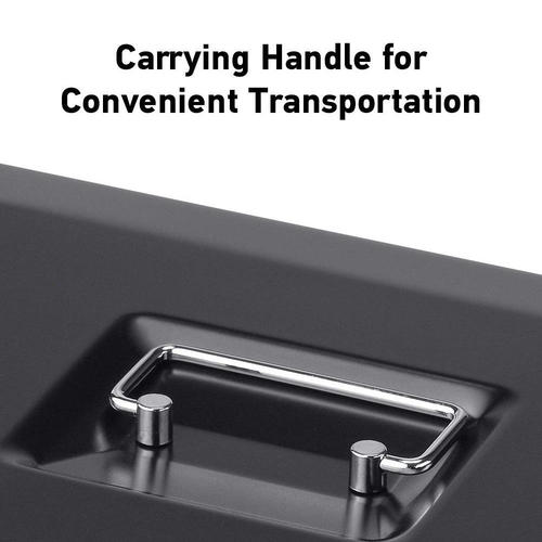 SentrySafe CB12 Cash Box with Money Tray and Key Lock, 0.21 cubic ft