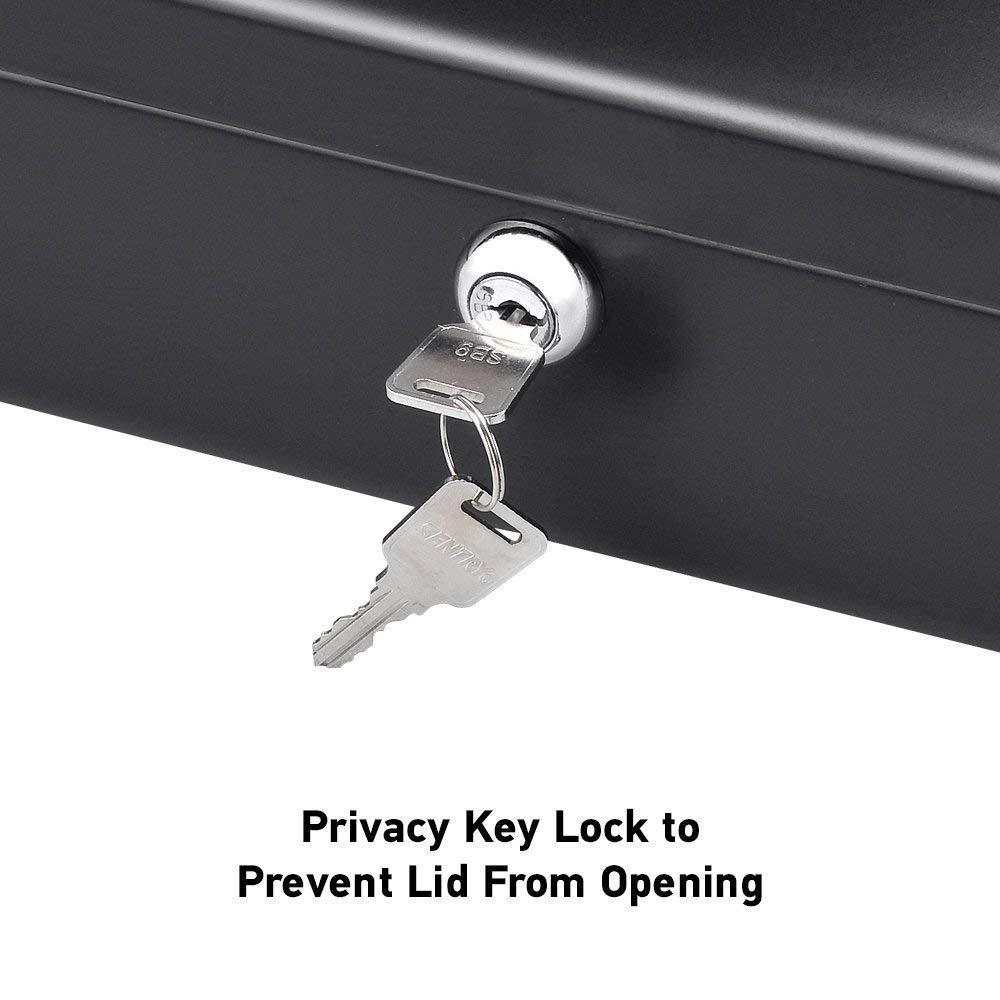 SentrySafe CB12 Cash Box with Money Tray and Key Lock, 0.21 cubic ft