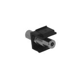 Other Brands Cab WP INB 35MM Audio Video keystone Jacks 3 5mm Female to Female Stereo TRS Keystone Wall Plate Insert Black