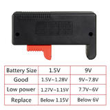 PrimeCables GZA 00497 Batteries Digital Battery Tester Battery Checker for AA AAA C D 9V 1 5V Button Cell Small Batteries