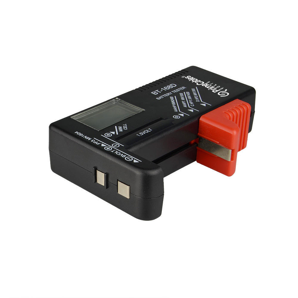 Digital Battery Tester Battery Checker for AA AAA C D 9V 1.5V Button