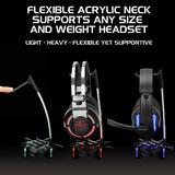 Enhance ENPCGHH100BKEW Laptops Accessories ENHANCE Gaming Headset Stand Headphone Holder 4 Port USB Hub 7 LED Modes