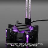 Enhance ENPCGHH100BKEW Laptops Accessories ENHANCE Gaming Headset Stand Headphone Holder 4 Port USB Hub 7 LED Modes
