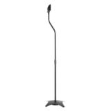 PrimeCables Cab SS 01 Speakers Subwoofer Height adjustable Metal Satellite Speaker Floor Stand Set of 2 Black PrimeCables