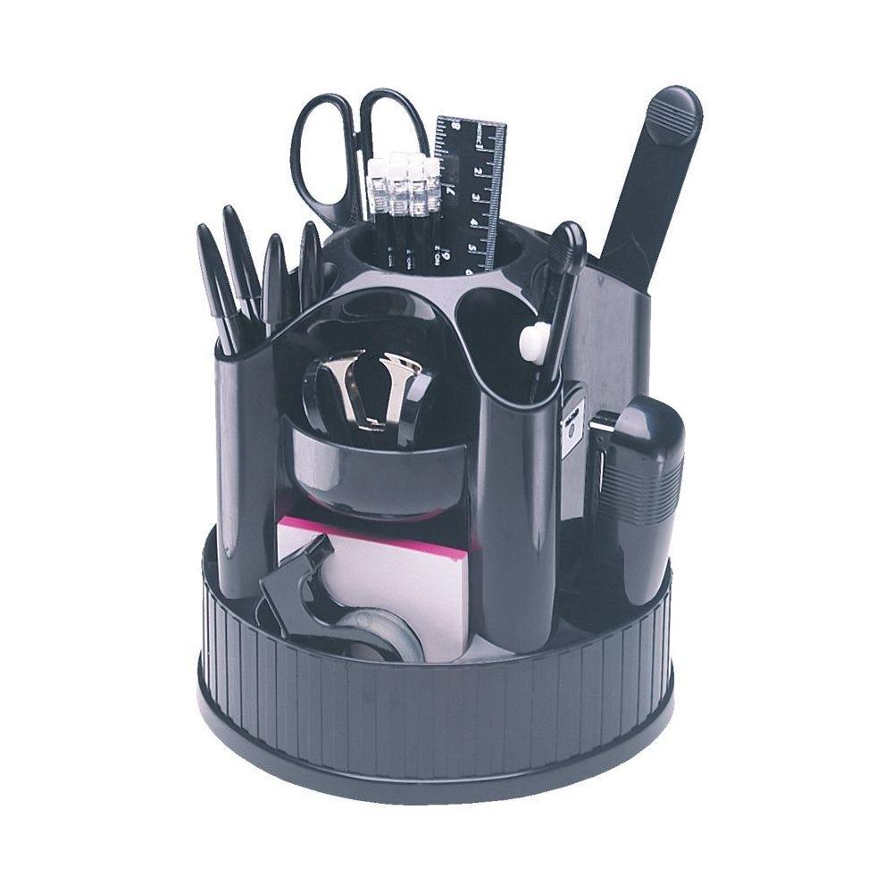 Westcott Rotary Desk Organizer (81010),Black 391318