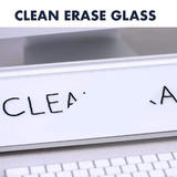 Quartet 010 3413829987 Desk Organizers Quartet Glass Dry Erase Desktop Computer Pads with Storage Drawer 18 x 6