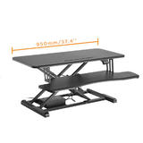 PrimeCables Cab PC 08044 Sit Stand Desk Solutions Electric Height Adjustable 37 4 Sit Stand Desk Converter PrimeCables