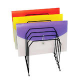 Winnable 965 14525 Desk File Organizer Winnable Metal 8 Tier Step Organizer Black 10 5 x 7 75 x 12