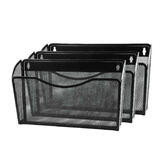 Winnable 965 11951 Wall Files Winnable Mesh Wall Files Pocket 3 Pack Letter Size Black 11951