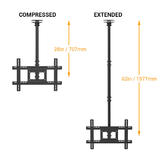 PrimeCables Cab PC007831 TV Wall Mounts Stands Heavy Duty TV Ceiling Mount for Most 37 80 TV PrimeCables
