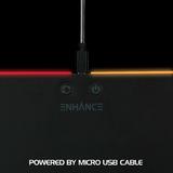 Cab ENPCPLR100BKEW Gaming Accessories ENHANCE LED Gaming Mouse Pad Hard Large Surface 7 RGB Light Up Modes