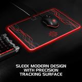 Cab ENPCPLR100BKEW Gaming Accessories ENHANCE LED Gaming Mouse Pad Hard Large Surface 7 RGB Light Up Modes