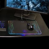Cab ENPCPLR100BKEW Gaming Accessories ENHANCE LED Gaming Mouse Pad Hard Large Surface 7 RGB Light Up Modes