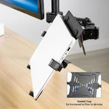 PrimeCables Cab NBH 2 Monitor Desk Mounts Laptop Holder Attachment for Full Motion Monitor Mount PrimeCables
