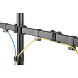 PrimeCables Cab LDT12 C036 Monitor Desk Mounts Full motion Triple Monitor Desk Mount for 13 32 Monitors PrimeCables