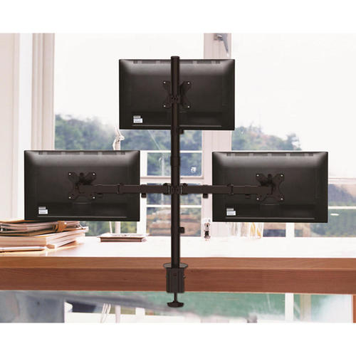 Full Motion Triple Monitor Desk Mount for 13"32" Monitors PrimeCables®