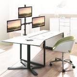 PrimeCables Cab LDT12 C036 Monitor Desk Mounts Full motion Triple Monitor Desk Mount for 13 32 Monitors PrimeCables