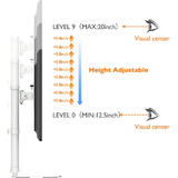 PrimeCables Cab LDT19 T01 Monitor Desk Mounts Single monitor desk mount heavy duty Screen Vertical Lift Montior Stand 17 27