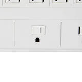 PrimeCables Cab LTS L08 Surge Protector Power Strip 8 Outlet Surge Protector Power Strip with 3 28ft Cord 125V 15A 1875W
