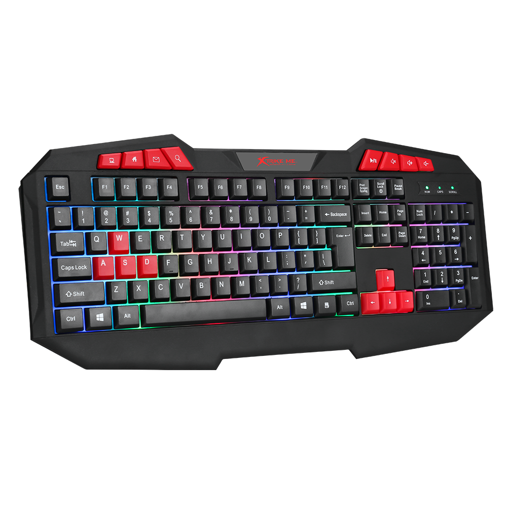Gaming Keyboard and Mouse Combo, RGB LED Backlit 112 Keys