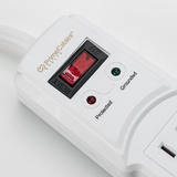 PrimeCables CAB LTS 03 Surge Protector Power Strip 6 Outlet Surge Protector Power Strip with 2 USB Ports 2m 6 56ft PrimeCable