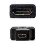 PrimeCables Cab 7703 VGA DVI HDMI Adapters HDMI Micro Connector Male to HDMI Connector Female Port Saver Adapter PrimeCables
