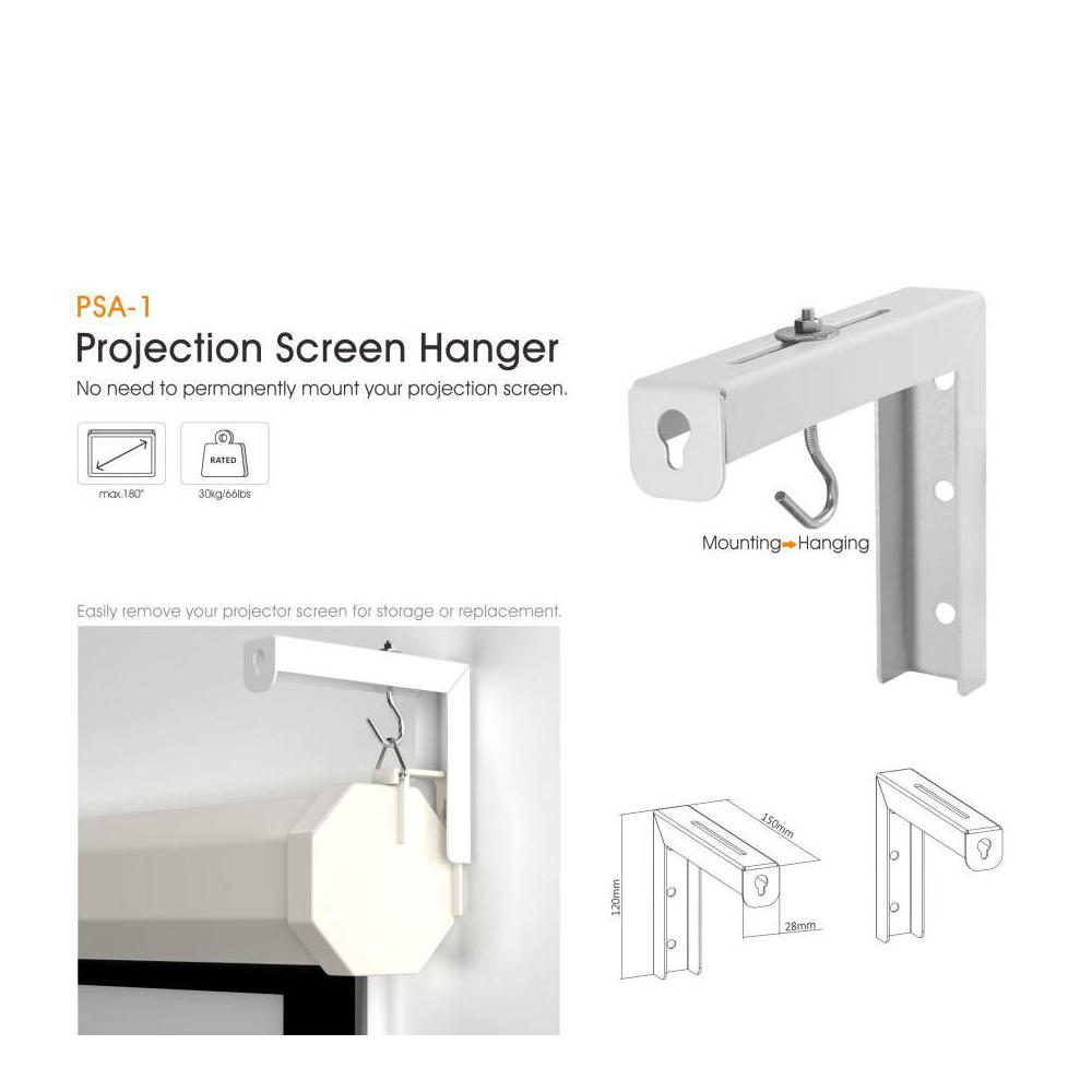 Adjustable Projector Screen L-Bracket 