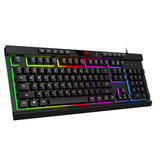 Havit HAVIT KB500L Keyboards Havit KB500L USB2 0 Multi Function LED backlit keyboard Black