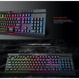 Havit HAVIT KB500L Keyboards Havit KB500L USB2 0 Multi Function LED backlit keyboard Black