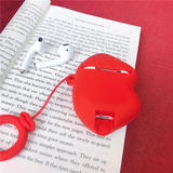 LIVINGbasics LVB LFY 04 Storage Bags Covers 3D Cute Cartoon Red Lip Silicone Protective Case For Airpods 1 2