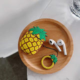 LIVINGbasics LVB LFY 08 Storage Bags Covers 3D Cute Cartoon Pineapple Protective Case for AirPods 1 2