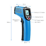 PrimeCables Cab NT GM531 Security Surveillance Non Contact IR Infrared Thermometer Not for human body temperature reading Pri
