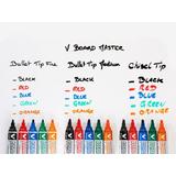 PILOT WBMVBCB2 Markers Pilot V Board Master Whiteboard Marker Chisel Tip Black 2 Counts