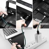 Other Brands ZG6033 Computer Stands Aluminum Monitor Stand with Wireless Charging Pad 4 USB 3 0 Ports Black