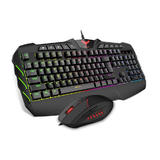 Havit HAVIT KB668CM Keyboard and Mouse Combos Havit Wired Gaming Keyboard and Mouse Combo 19 Anti Ghosting Keys Rainbow Backl