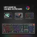 Marvo MARVO KG917 Keyboards Marvo KG917 Wired Mechanical 107 Key Gaming Keyboard LED Backlit
